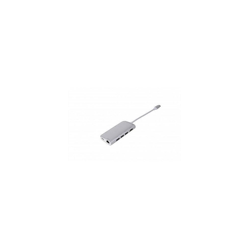 LMP 8 Port USB-C mini Dock silber