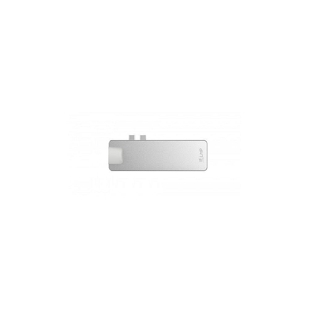 LMP USB-C Compact Dock 4k 8-Port silber, LMP, USB-C, Compact, Dock, 4k, 8-Port, silber