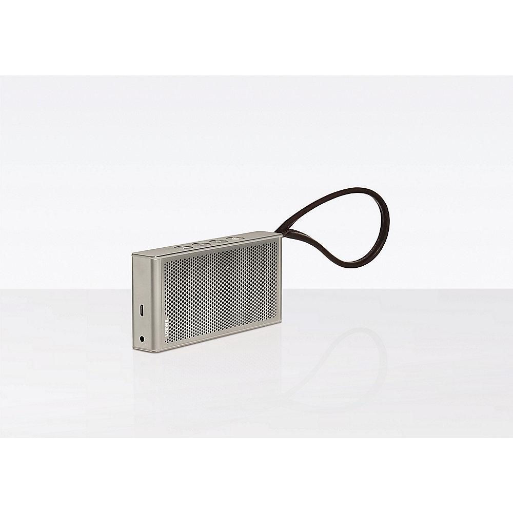 Loewe klang m1 Bluetooth-Lautsprecher mit Freisprecheinrichtung silber