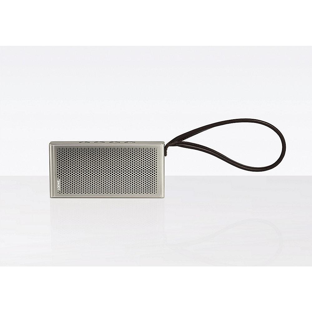 Loewe klang m1 Bluetooth-Lautsprecher mit Freisprecheinrichtung silber