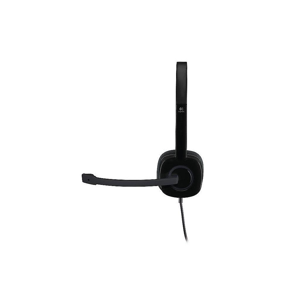 Logitech H151 Kabelgebundenes Beidseitiges Headset Stereo 3,5mm 981-000589