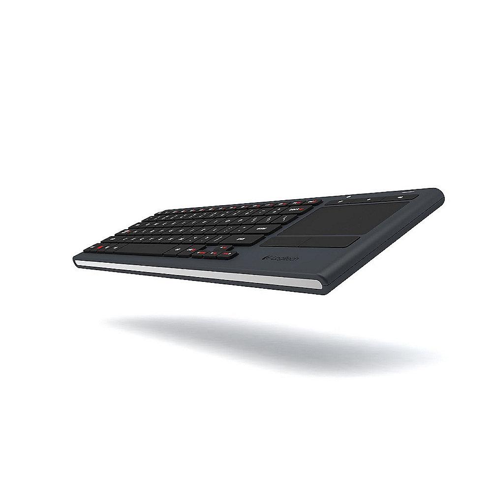 Logitech K830 Kabellose Heimkino Illuminated Tastatur Living Room 920-005211