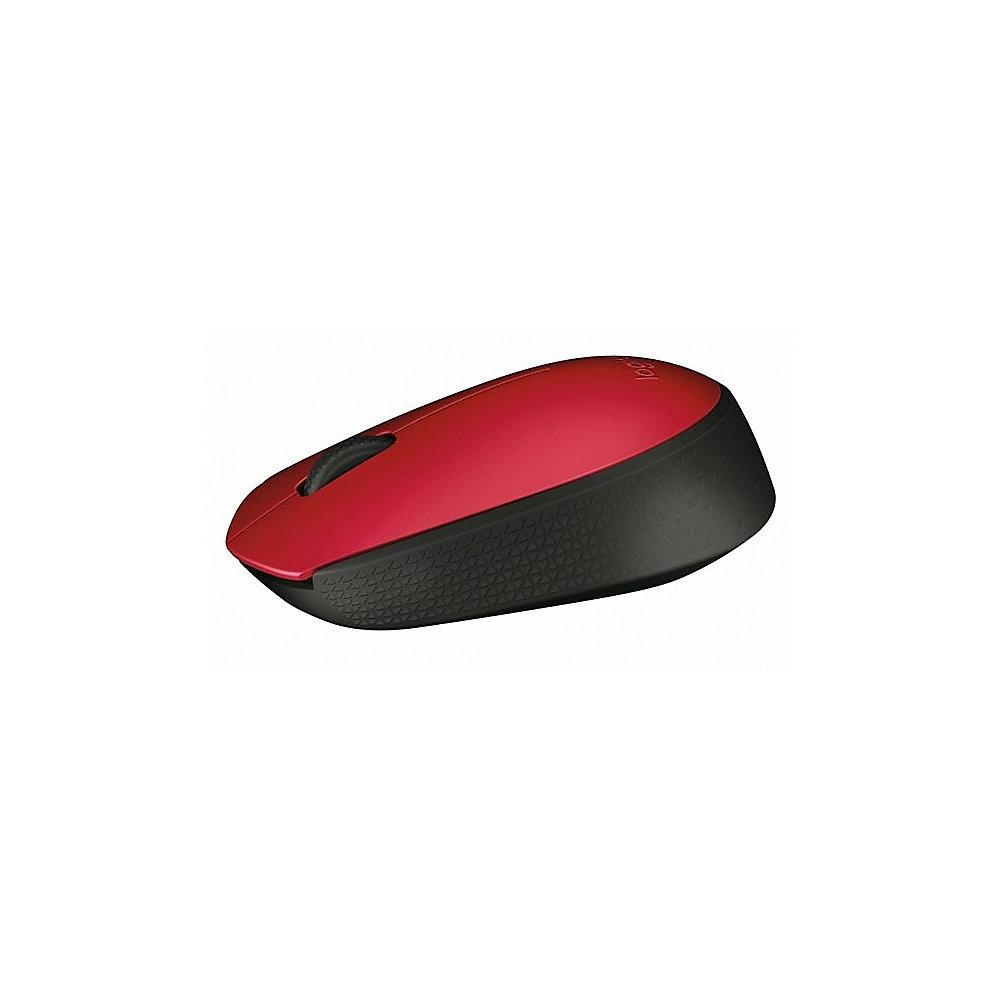 Logitech M171 Kabellose Mobile Maus Rot 910-004641