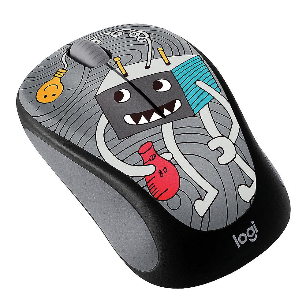 Logitech M238 Kabellose Mobile Maus Doodle Collection LIGHTBULB 910-005049