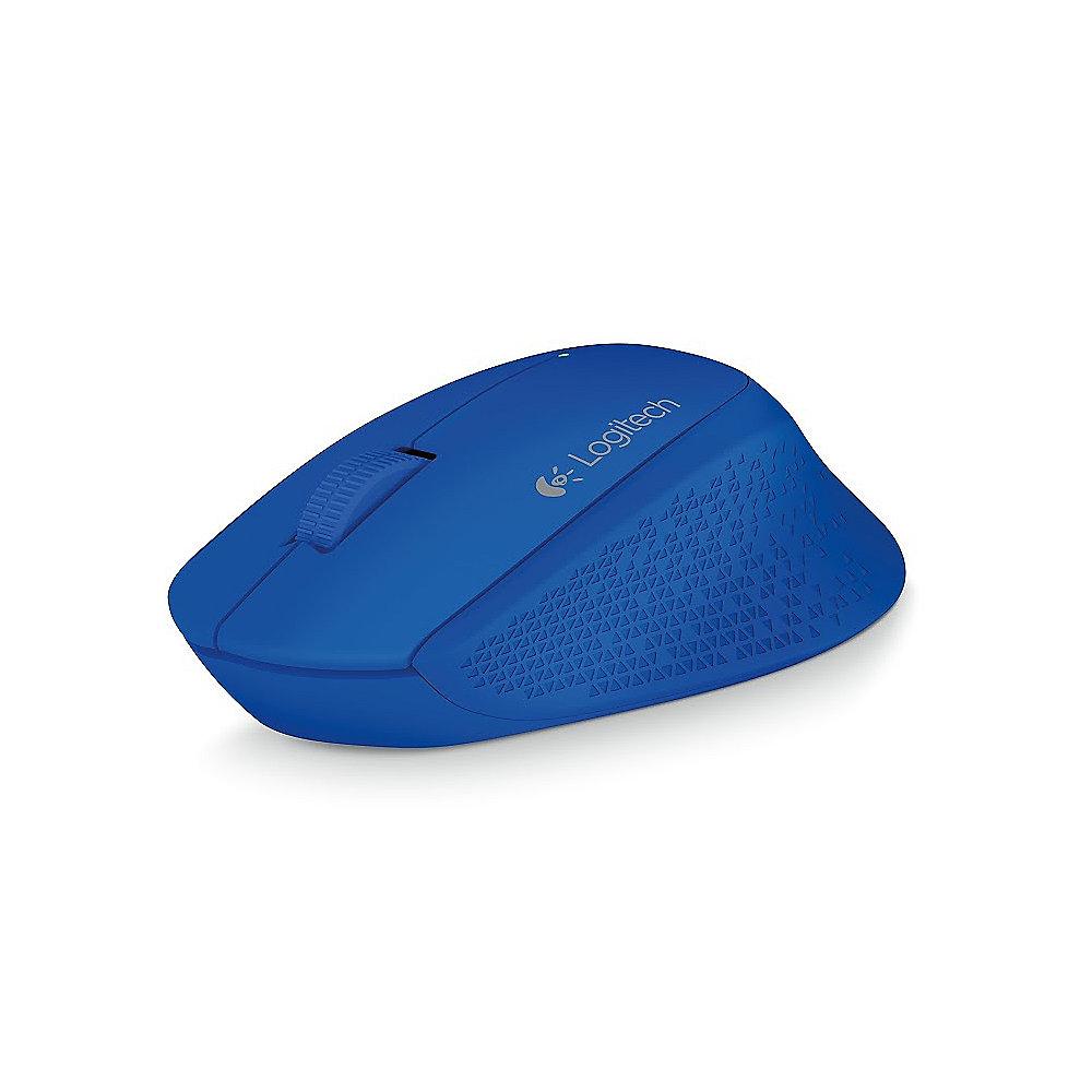 Logitech M280 Kabellose Maus Ergonomisch Blau 910-004290