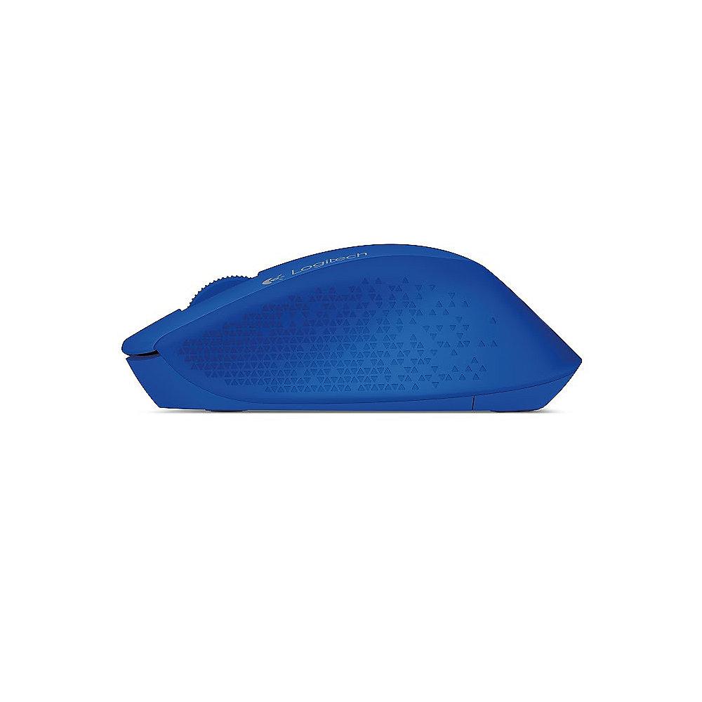 Logitech M280 Kabellose Maus Ergonomisch Blau 910-004290