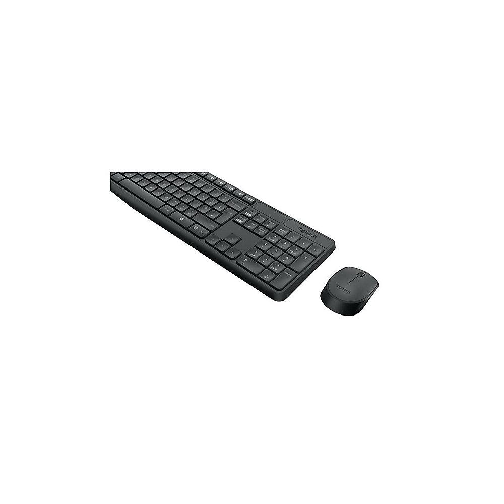 Logitech MK235 Kabellose Maus-Tastaturkombination CH Layout grau 920-007909