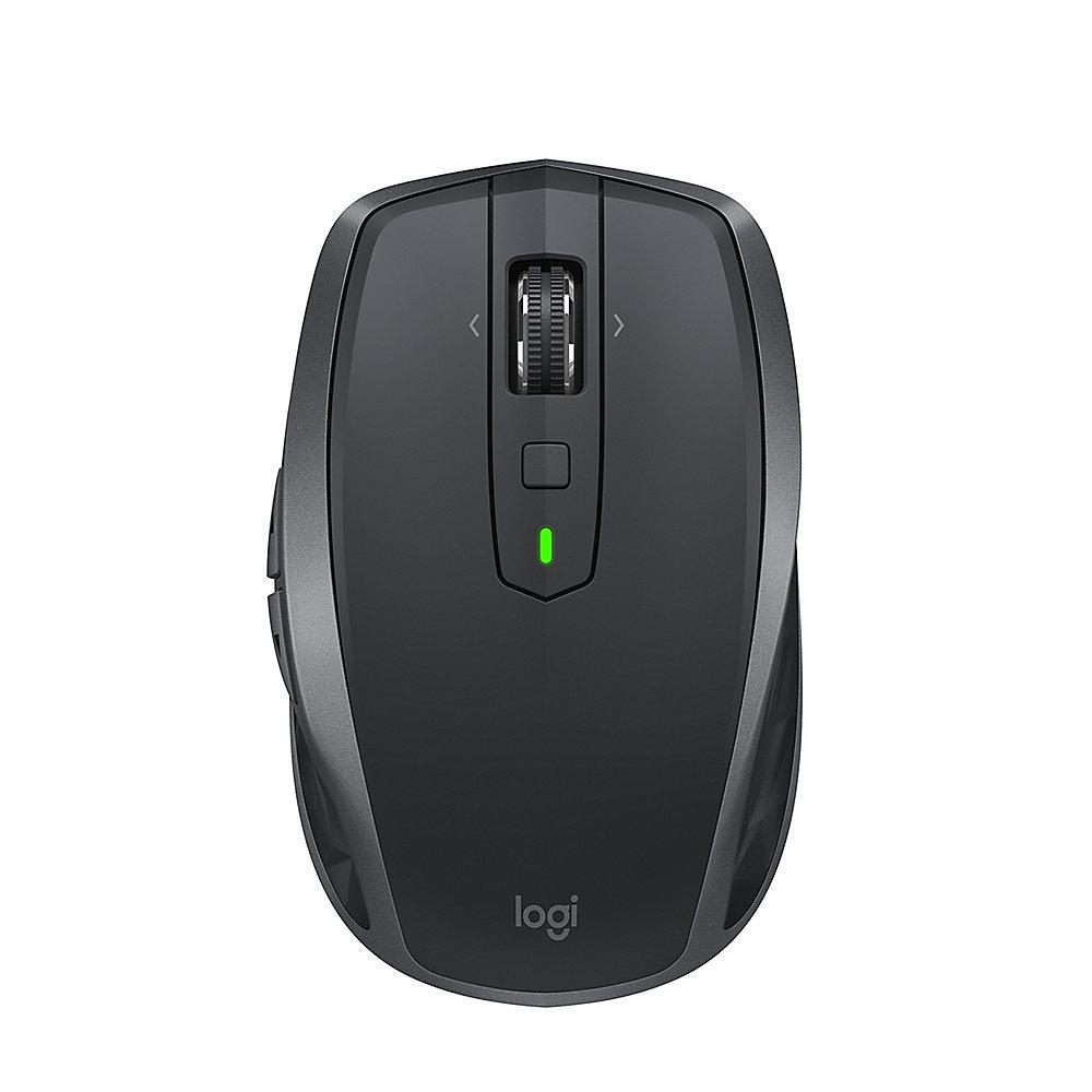 Logitech MX Anywhere 2S Kabellose mobile Maus Bluetooth/Flow Grafit 910-005153