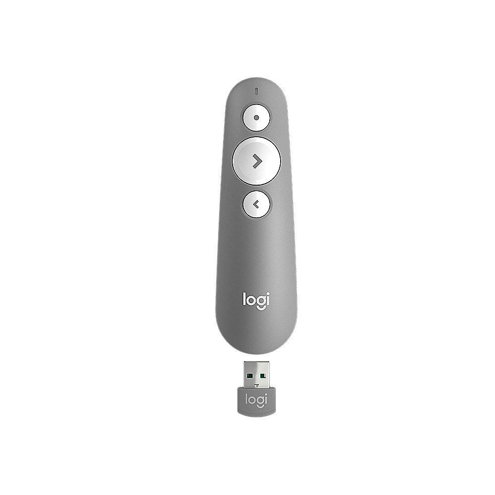 Logitech R500 Laser Presentation Remote Presenter USB Bluetooth Grau