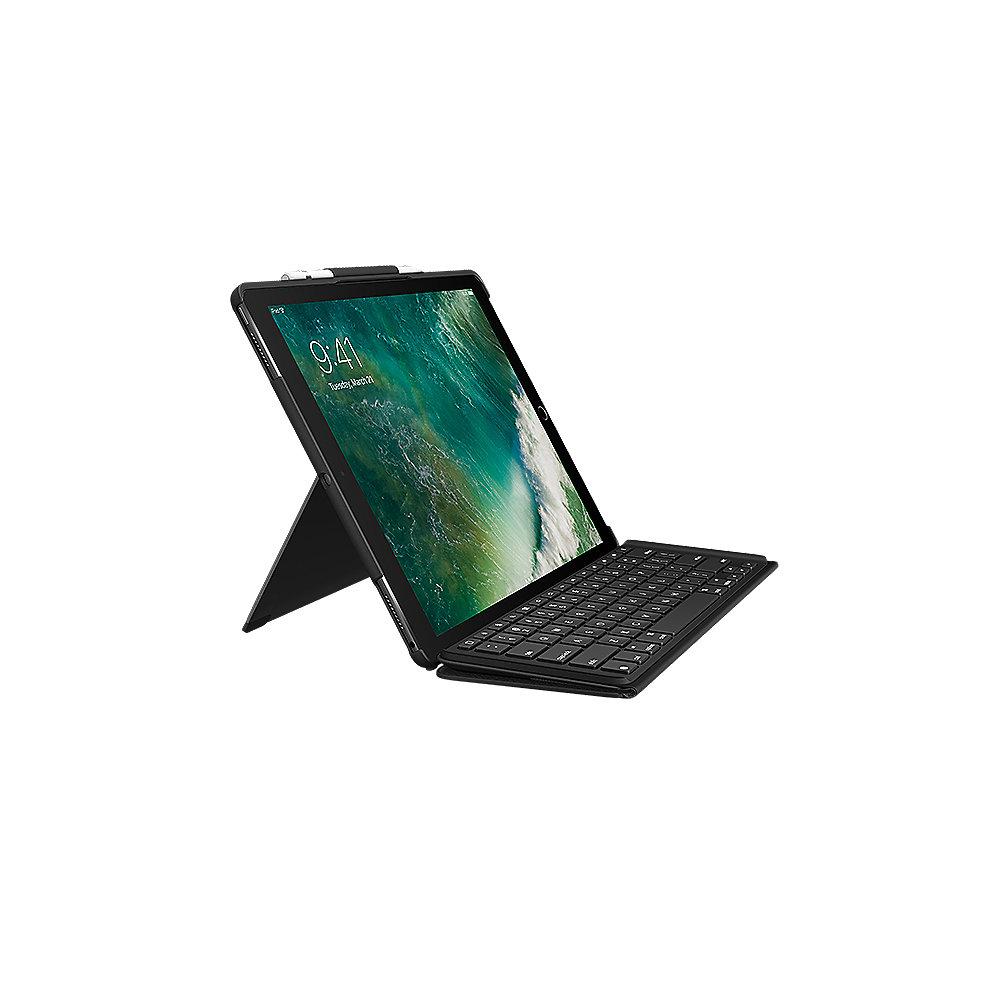 Logitech Slim Combo Hülle und Tastatur für iPad Pro 12,9 2017 schwarz 920-008434, Logitech, Slim, Combo, Hülle, Tastatur, iPad, Pro, 12,9, 2017, schwarz, 920-008434