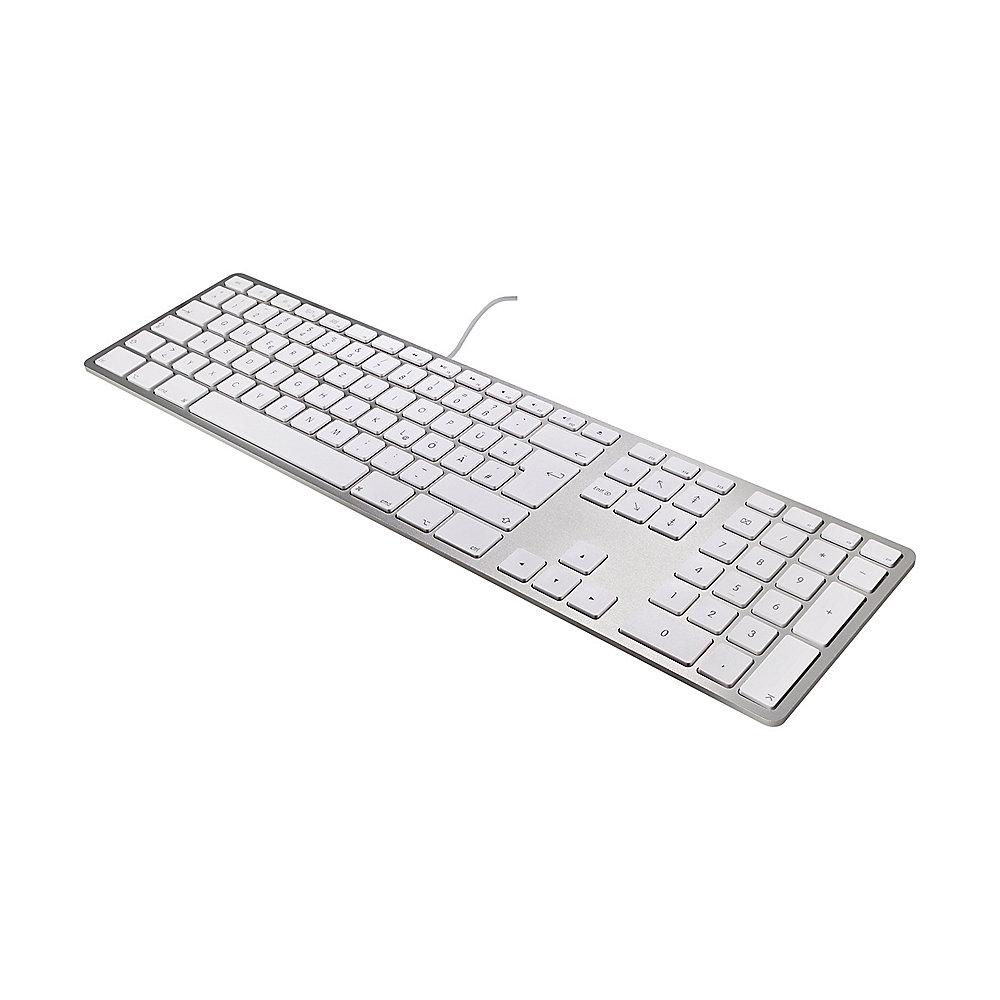 Matias Aluminum Erweiterte USB Tastatur dt. für Mac OS