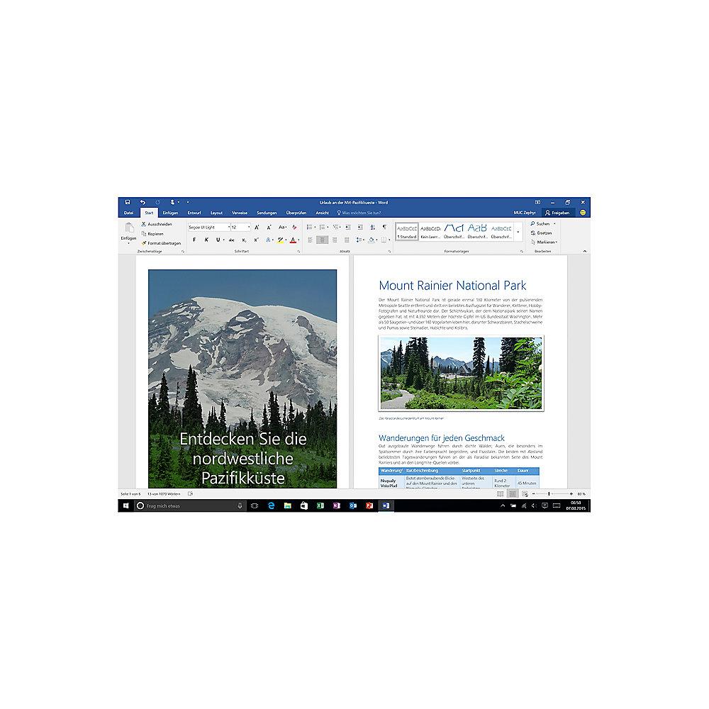 Microsoft Office 365 Home P4 (6 Benutzer/ 18 Devices/ 1 Jahr) FR Mac/Win