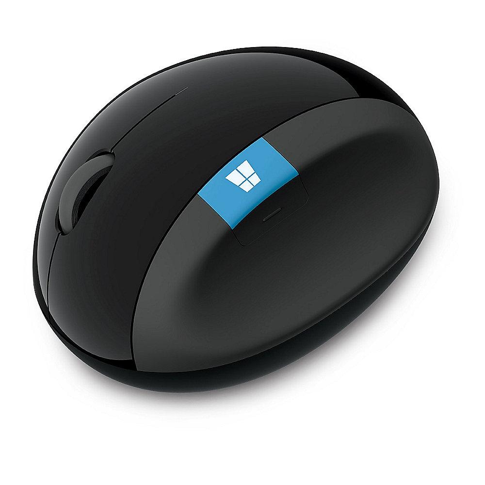 Microsoft Sculpt Ergonomic Wireless Mouse Schwarz Bulk, Microsoft, Sculpt, Ergonomic, Wireless, Mouse, Schwarz, Bulk