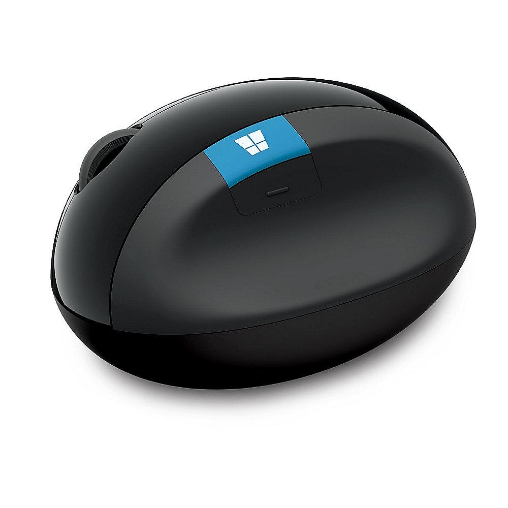 Microsoft Sculpt Ergonomic Wireless Mouse Schwarz Bulk, Microsoft, Sculpt, Ergonomic, Wireless, Mouse, Schwarz, Bulk