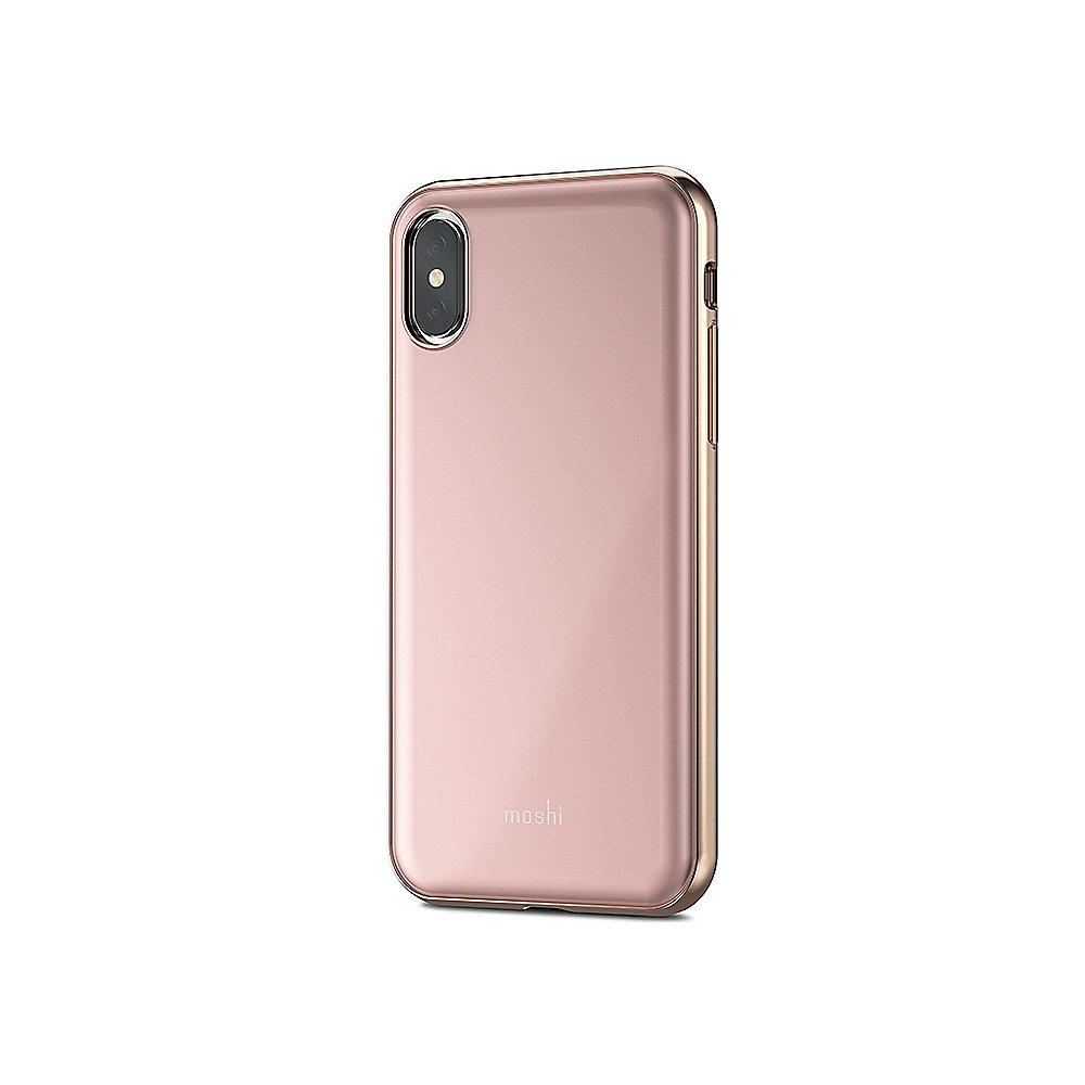 Moshi iGlaze Schutzhülle für iPhone X Taupe Pink 99MO101301