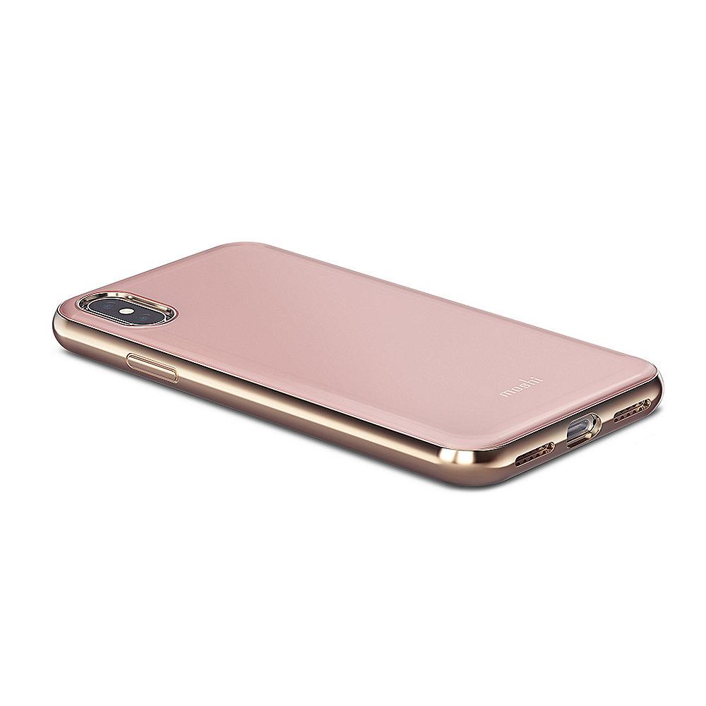 Moshi iGlaze Schutzhülle für iPhone X Taupe Pink 99MO101301