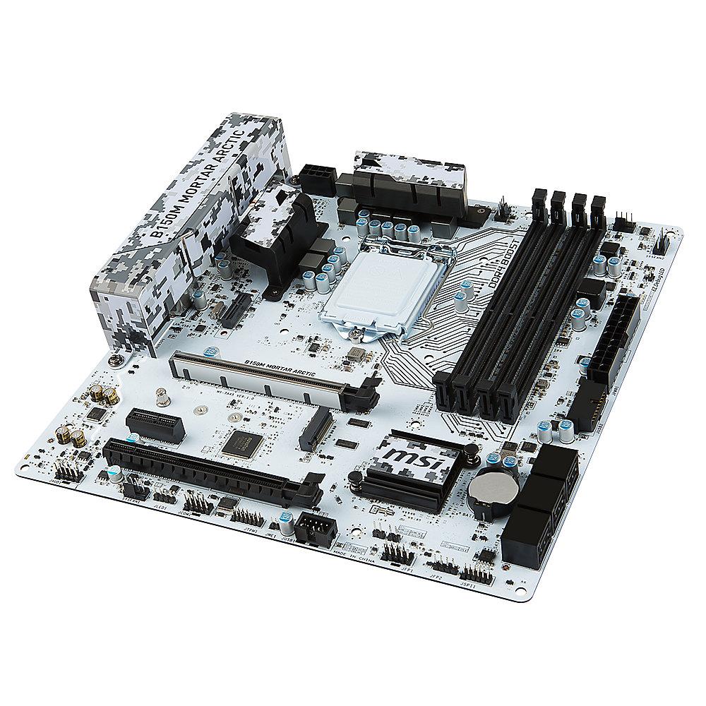 MSI B150M Mortar Arctic USB3.1/HDMI/DVI/M.2 B150 mATX Mainboard Sockel 1151