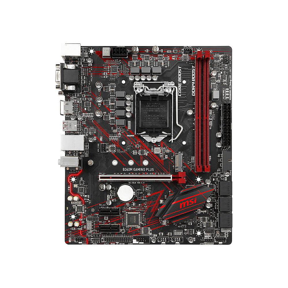 MSI B360M Gaming Plus mATX Mainboard Sockel 1151 (Coffee Lake)