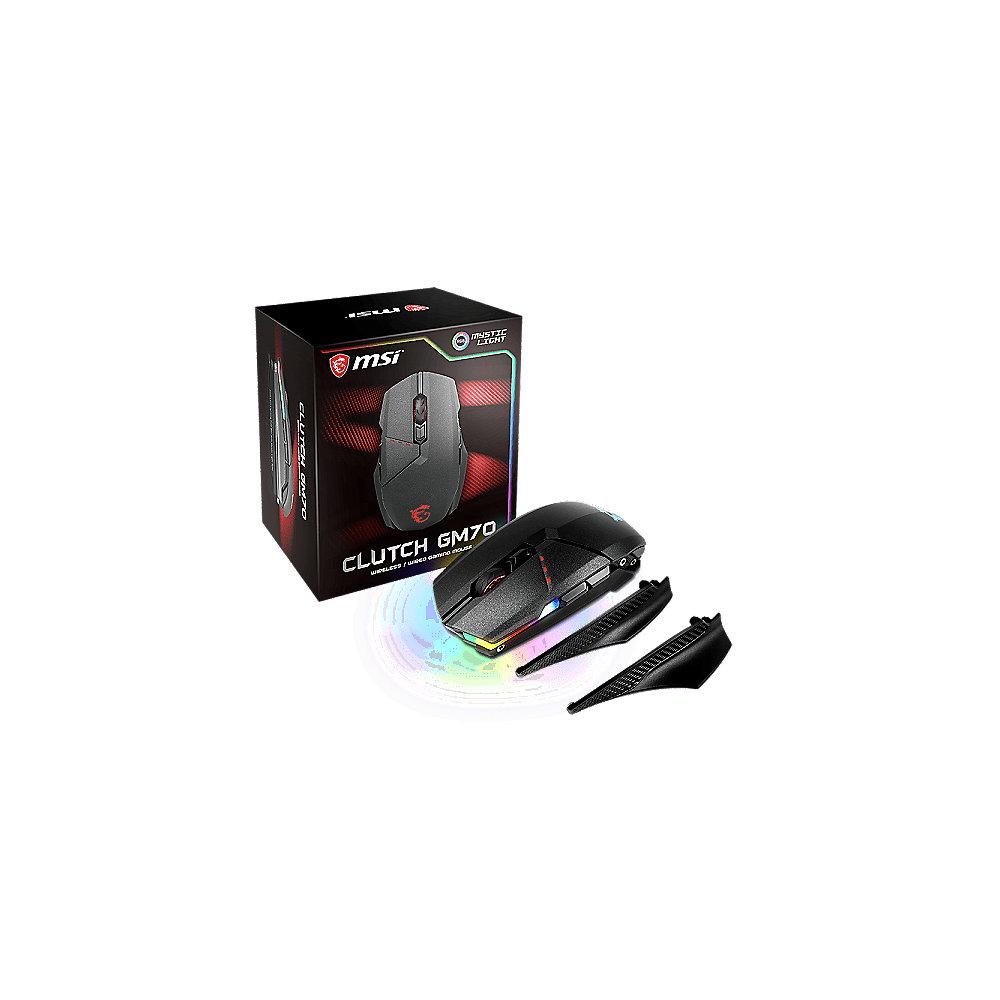 MSI Clutch GM70 Gaming Mouse schwarz, USB, MSI, Clutch, GM70, Gaming, Mouse, schwarz, USB