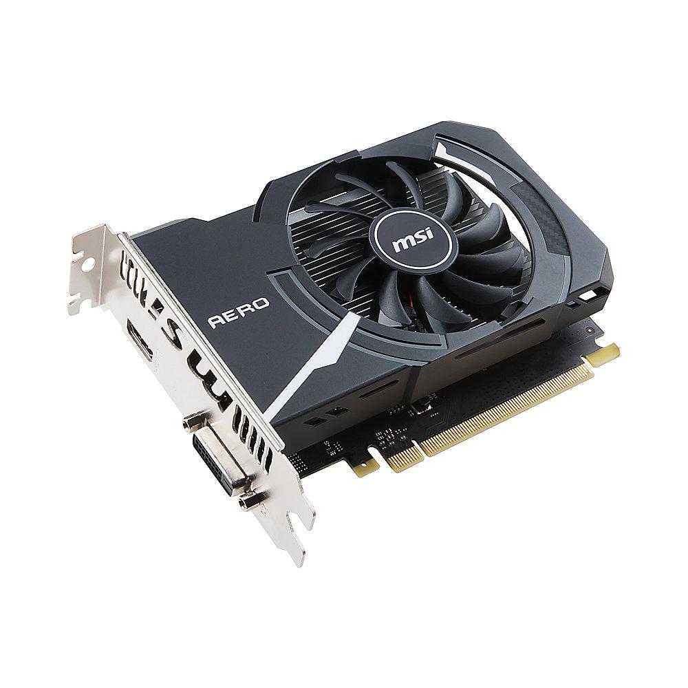 MSI GeForce GT 1030 Aero ITX OC 2GB GDDR4 Grafikkarte DVI/HDMI