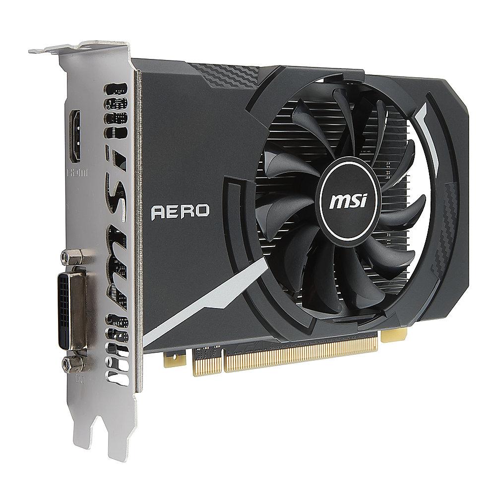 MSI GeForce GT 1030 Aero ITX OC 2GB GDDR4 Grafikkarte DVI/HDMI
