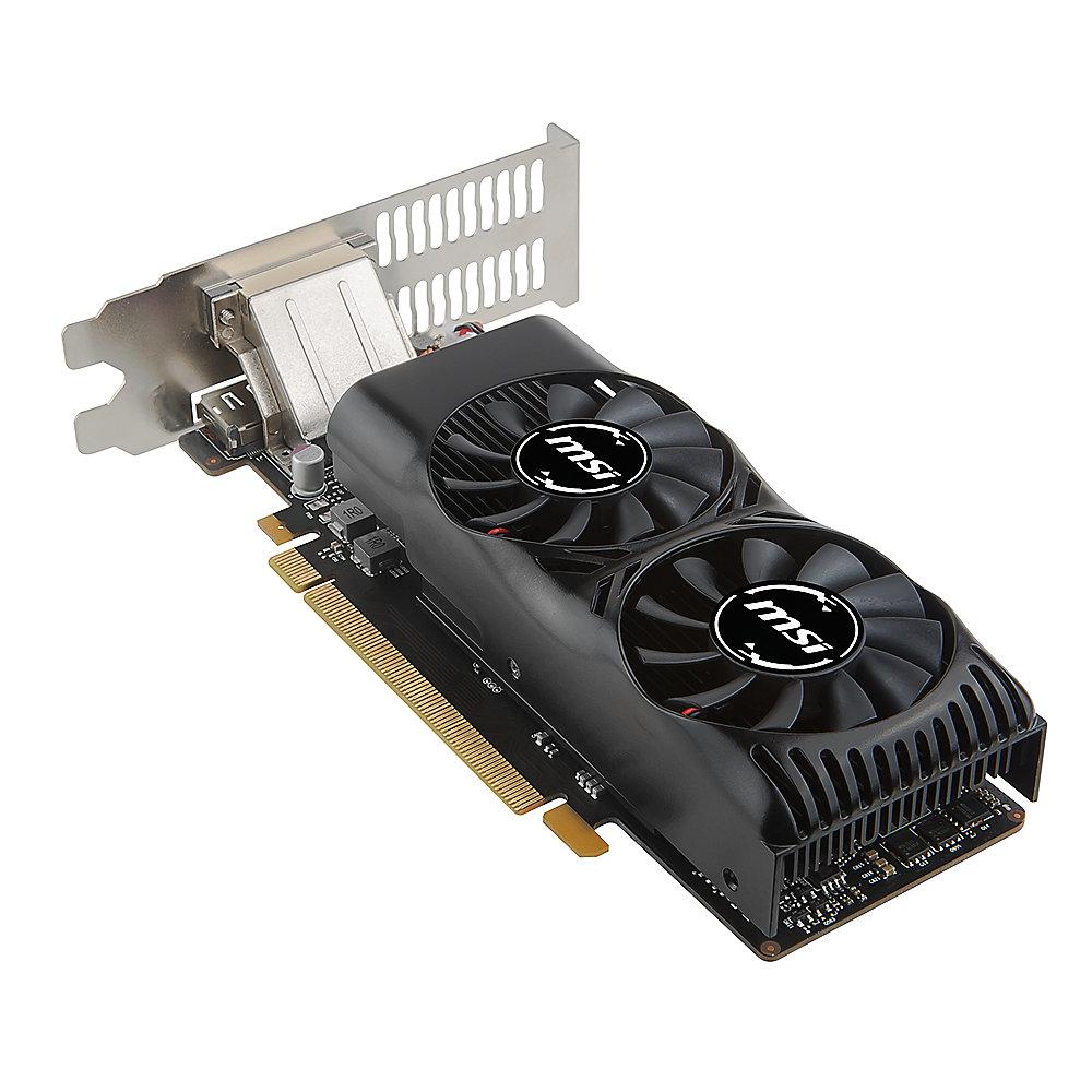 MSI GeForce GTX 1050Ti 4GT LP 4GB GDDR5 DVI/HDMI/DP Low Profile Grafikkarte