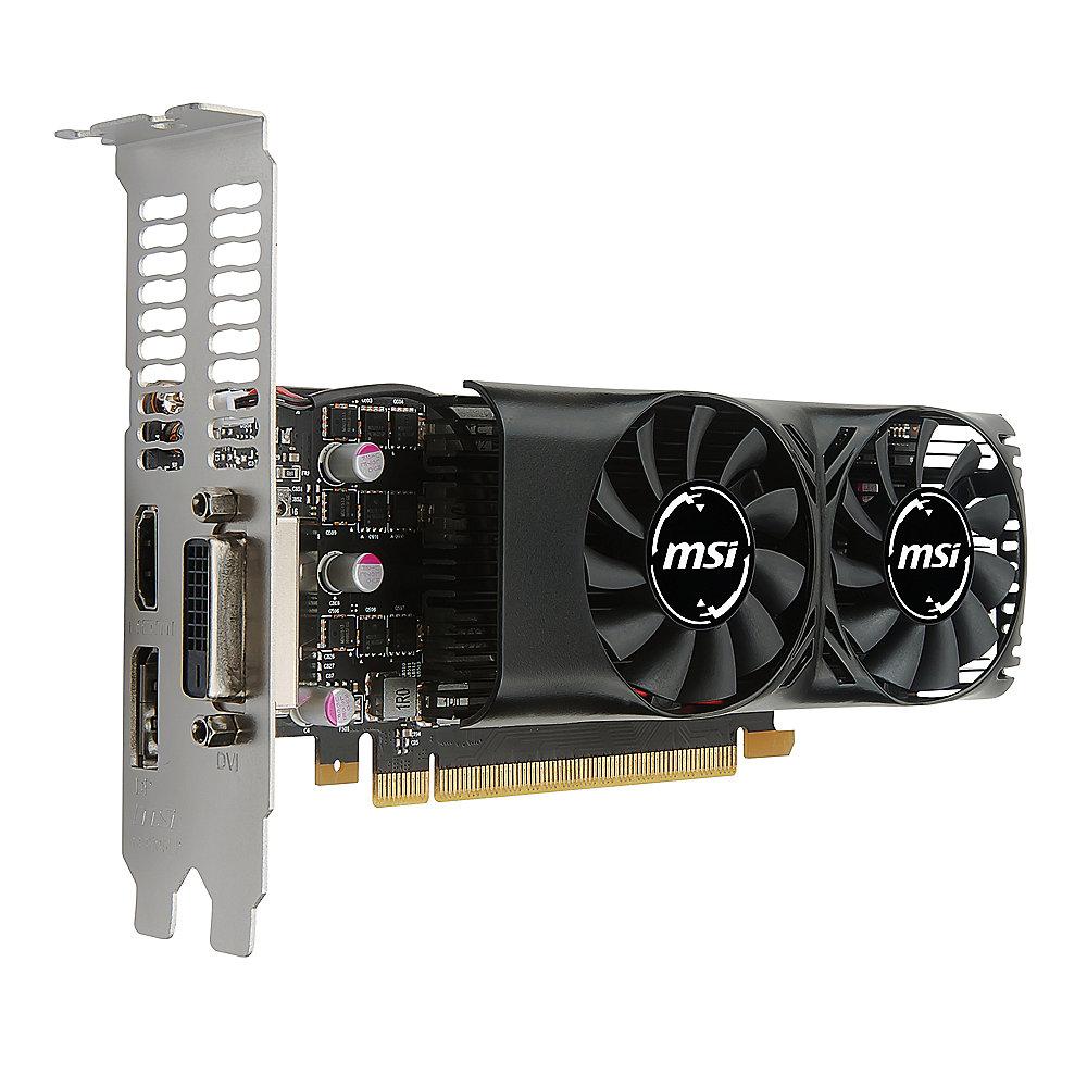 MSI GeForce GTX 1050Ti 4GT LP 4GB GDDR5 DVI/HDMI/DP Low Profile Grafikkarte