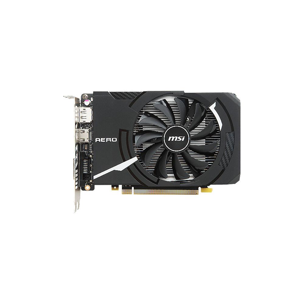 MSI GeForce GTX 1050Ti Aero ITX 4G OCV1 4GB GDDR5 DVI/HDMI/DP Grafikkarte