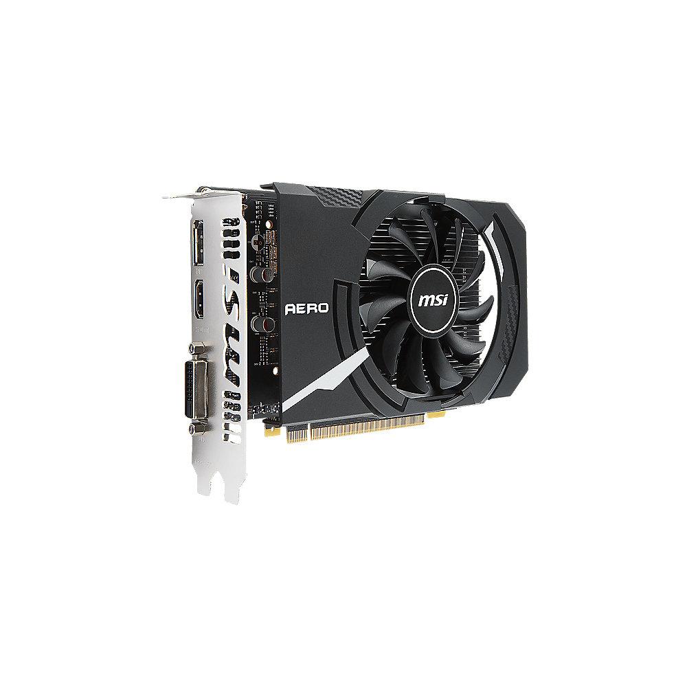 MSI GeForce GTX 1050Ti Aero ITX 4G OCV1 4GB GDDR5 DVI/HDMI/DP Grafikkarte