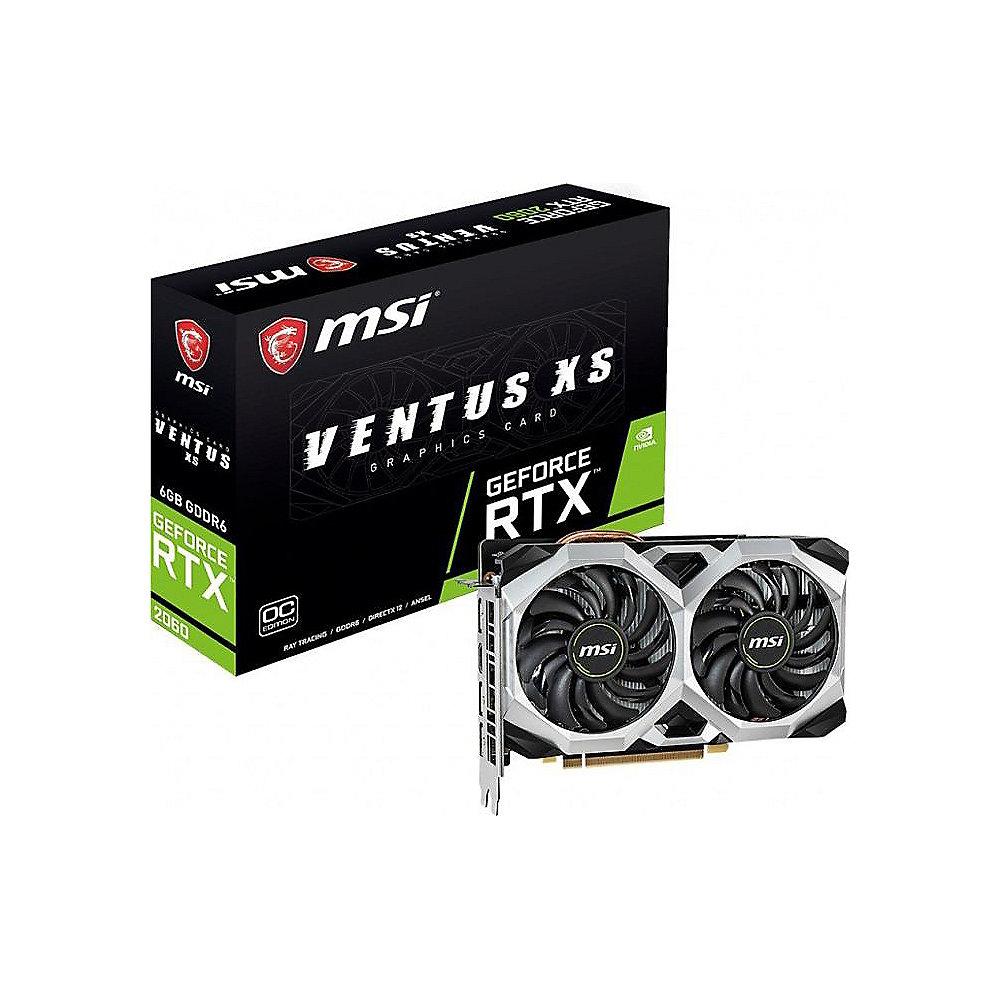 MSI GeForce RTX 2060 Ventus XS OC 6GB GDDR6 Grafikkarte 3xDP/HDMI