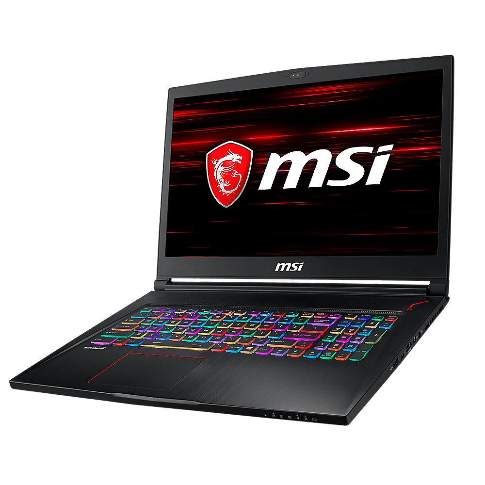MSI GS73 8RF-011 17,3"FHD i7-8750H 16GB/2TB 256GB SSD GTX1070 Max-Q Win10