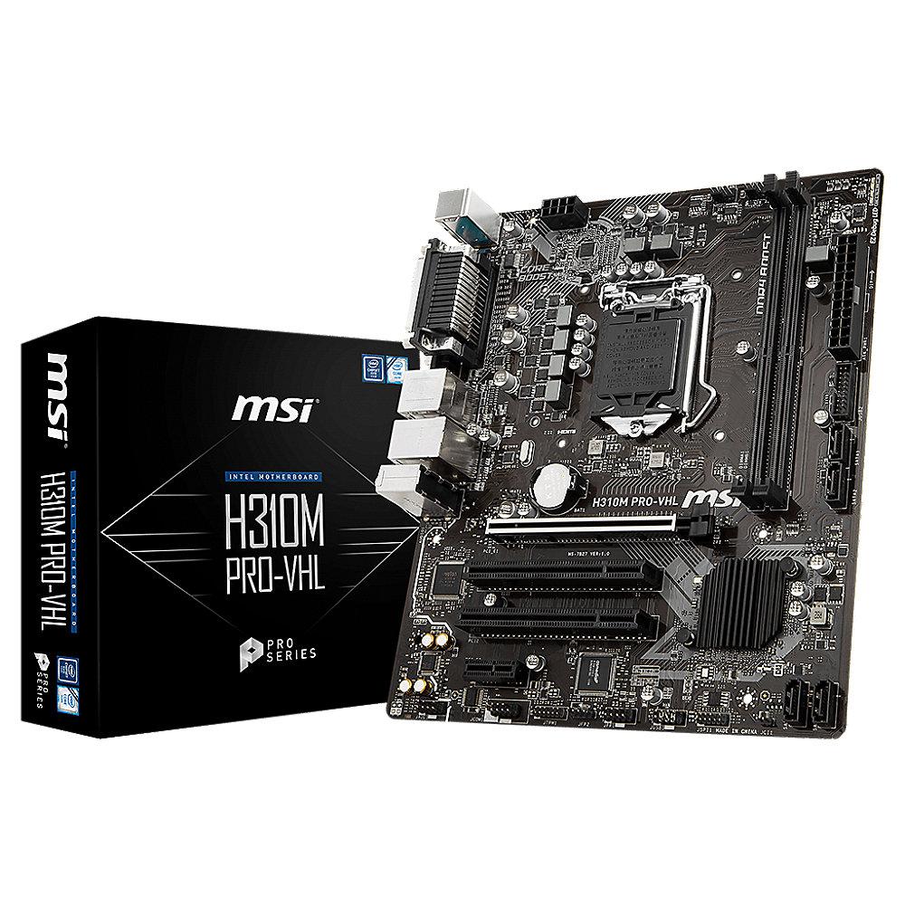 MSI H310M Pro-VHL mATX Mainboard Sockel 1151v2 (Coffee Lake)