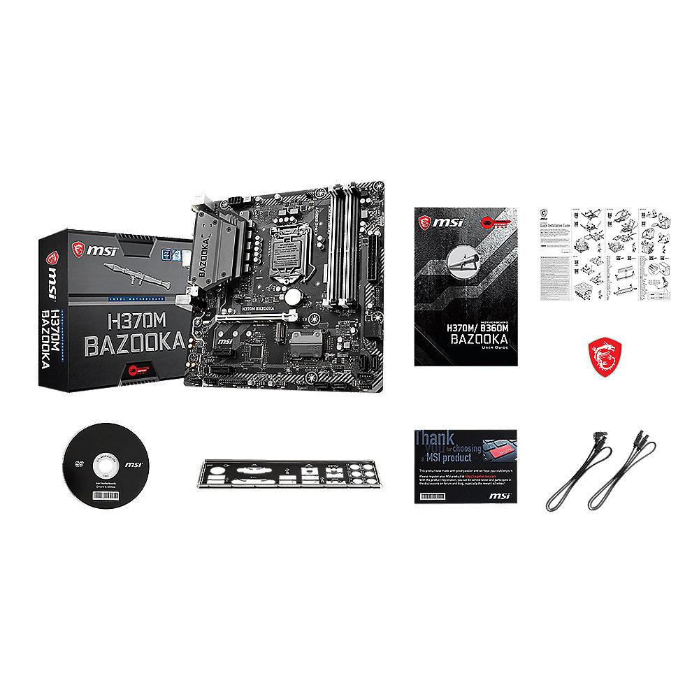 MSI H370M Bazooka mATX Mainboard Sockel 1151 (Coffee Lake)