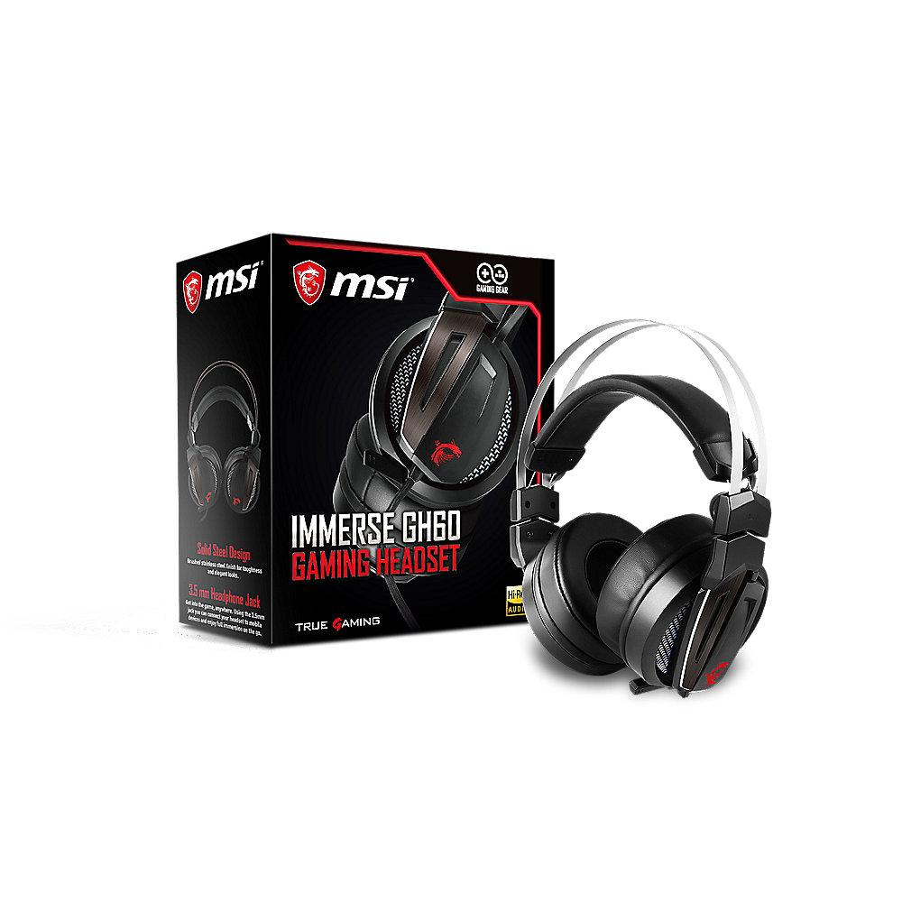 MSI Immerse GH60 Gaming Headset, MSI, Immerse, GH60, Gaming, Headset