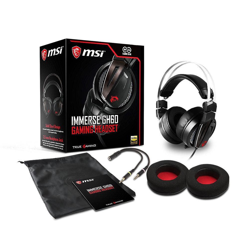 MSI Immerse GH60 Gaming Headset, MSI, Immerse, GH60, Gaming, Headset