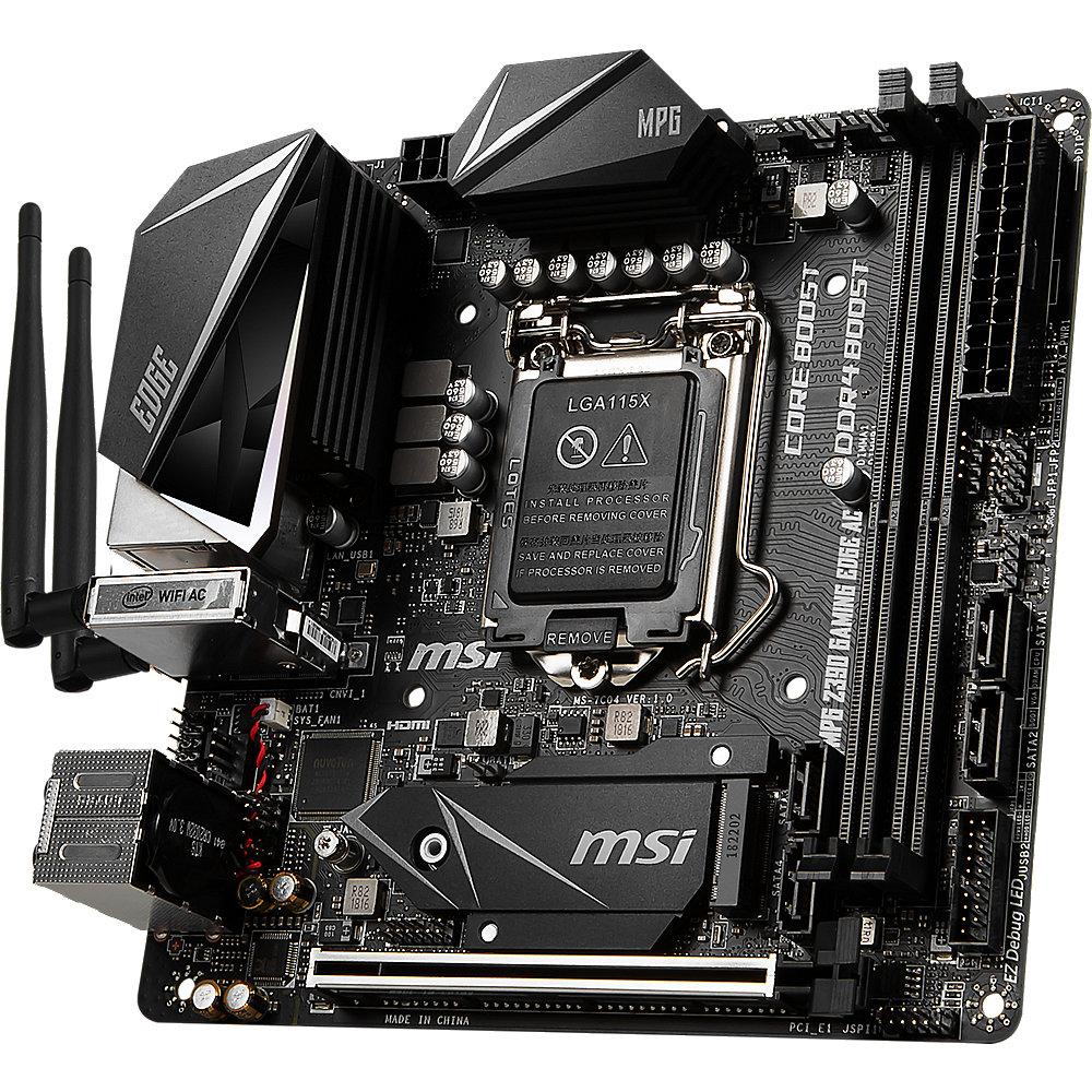 MSI MPG Z390I Gaming Edge AC ITX Mainboard Sockel 1151