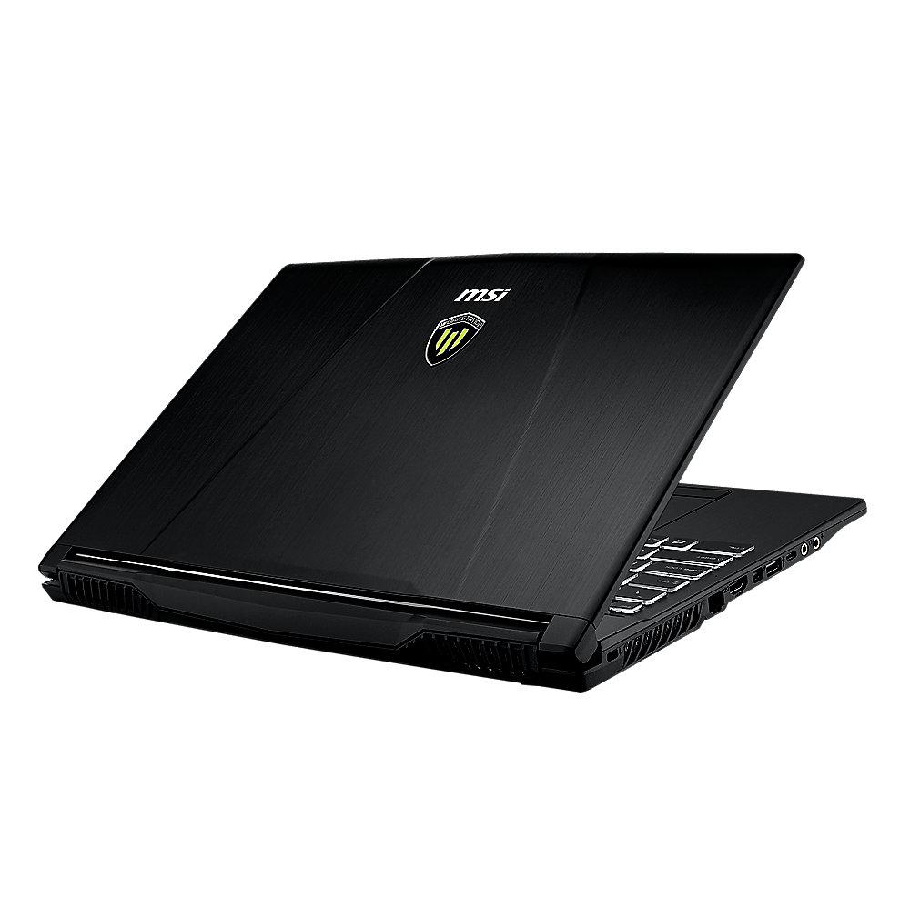 MSI WE63 8SI-251 15,6" FHD i7-8750H 16GB/1TB 256GB SSD Quadro P1000 Win10Pro