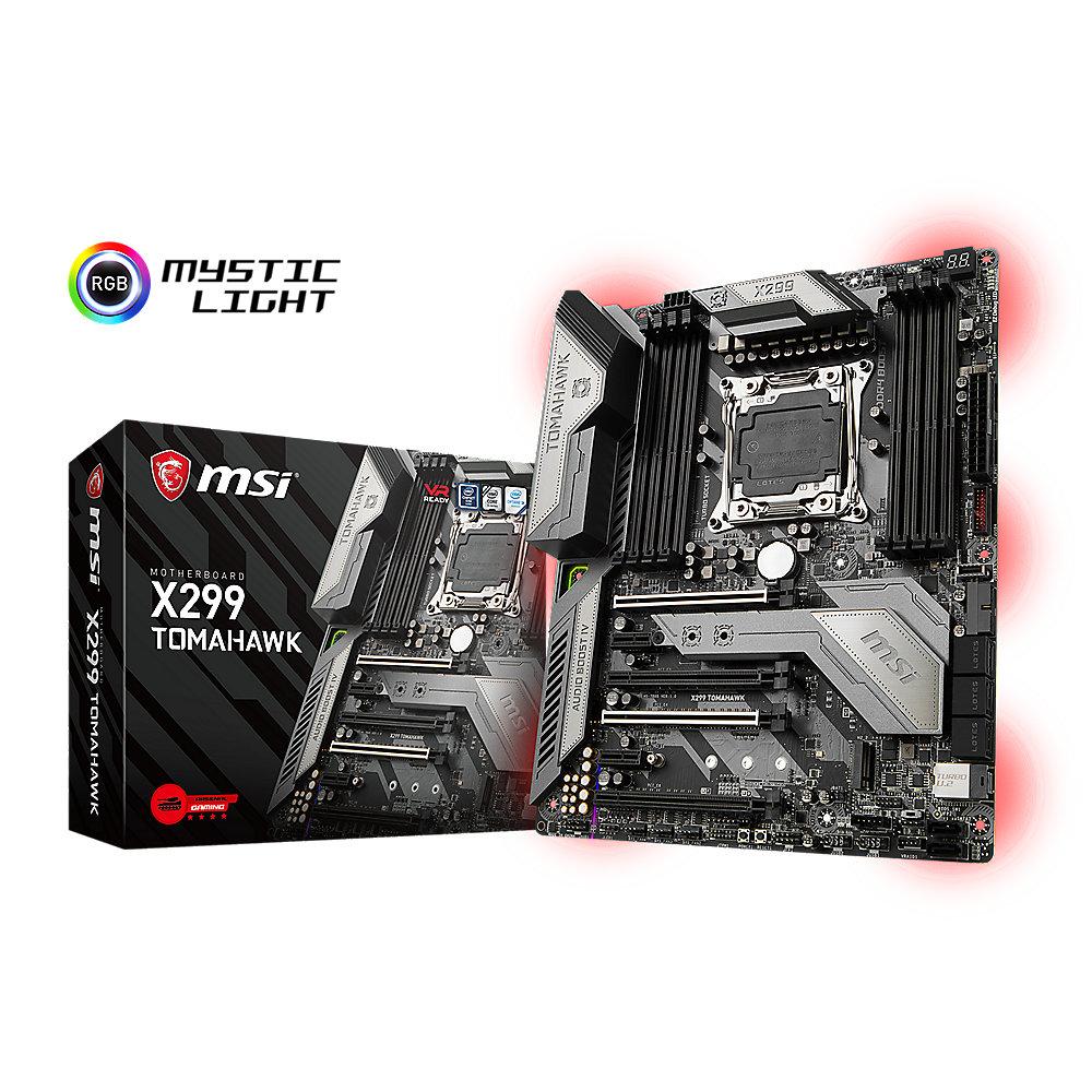 MSI X299 Tomahawk ATX Mainboard Sockel 2066 USB3.1(Typ C, Gen2)/M.2