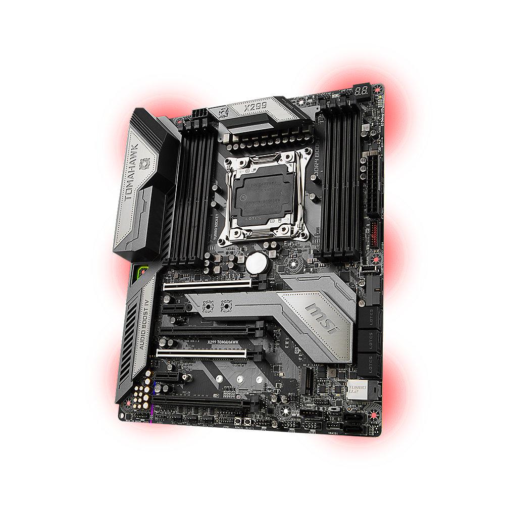 MSI X299 Tomahawk ATX Mainboard Sockel 2066 USB3.1(Typ C, Gen2)/M.2