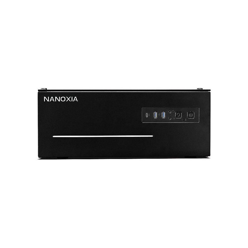 Nanoxia Project S Midi HTPC Gehäuse  schwarz mit Fenster