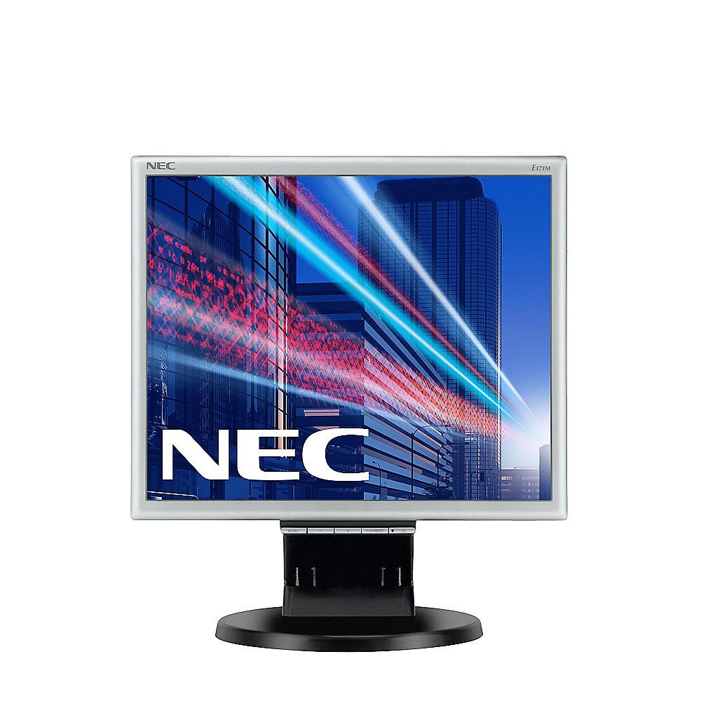 NEC E171M 17"(43.2cm) SXGA Office Monitor DVI/VGA EPEAT schwarz Lautsprecher
