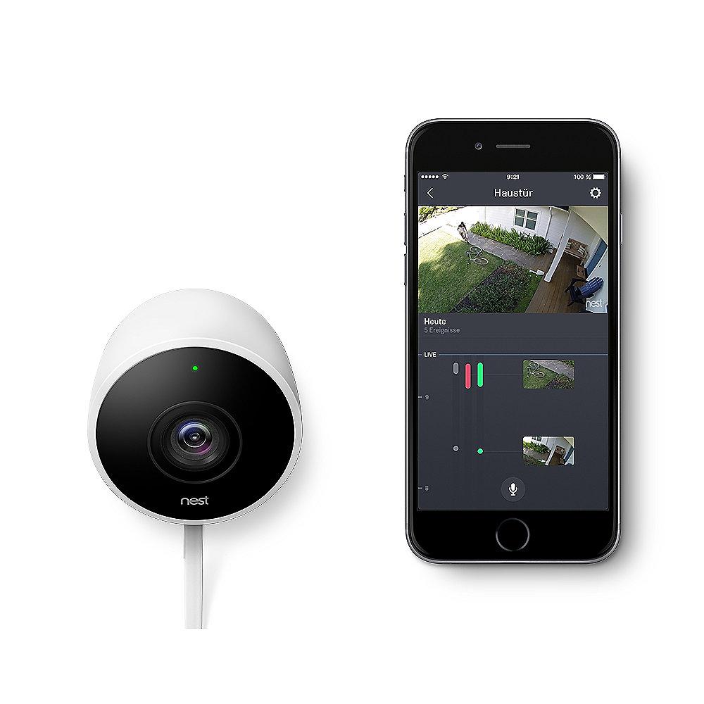 Nest Kameraset Innen und Außen - Cam Outdoor & Indoor Sicherheitskamera im Set
