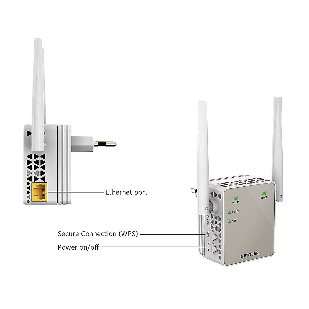 Netgear AC1200 EX6120 WLAN Dualband Repeater, Netgear, AC1200, EX6120, WLAN, Dualband, Repeater