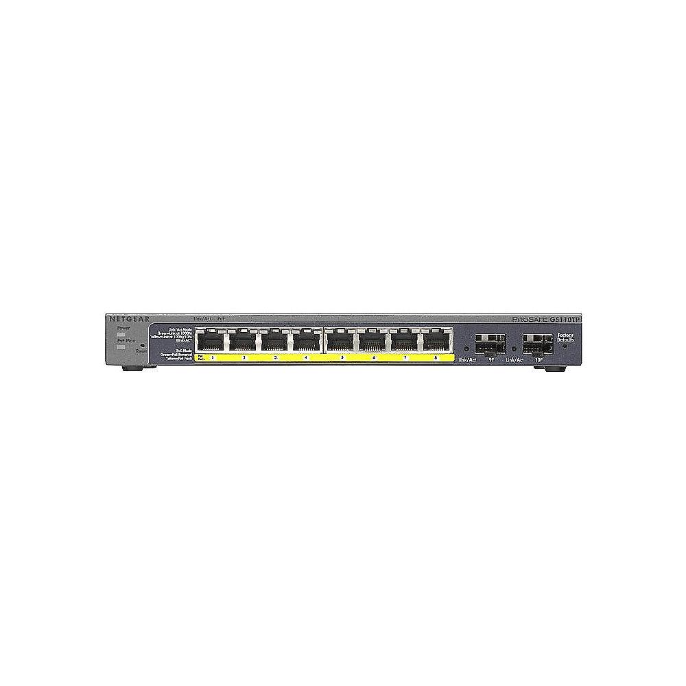 Netgear GS110TPv2 8 Port Gigabit Ethernet Smart Switch (8x PoE)