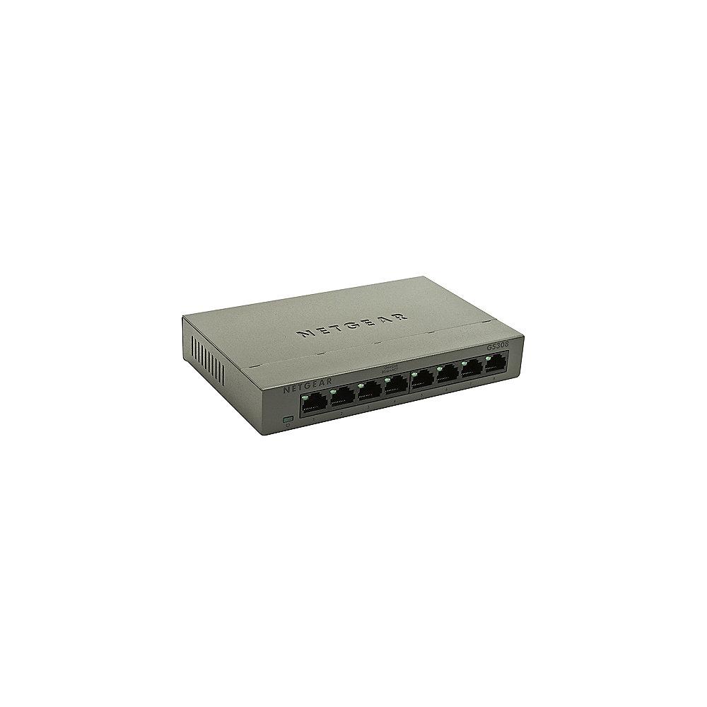 Netgear GS308 8x Gigabit Switch 10/100/1000MBit Metallgehäuse