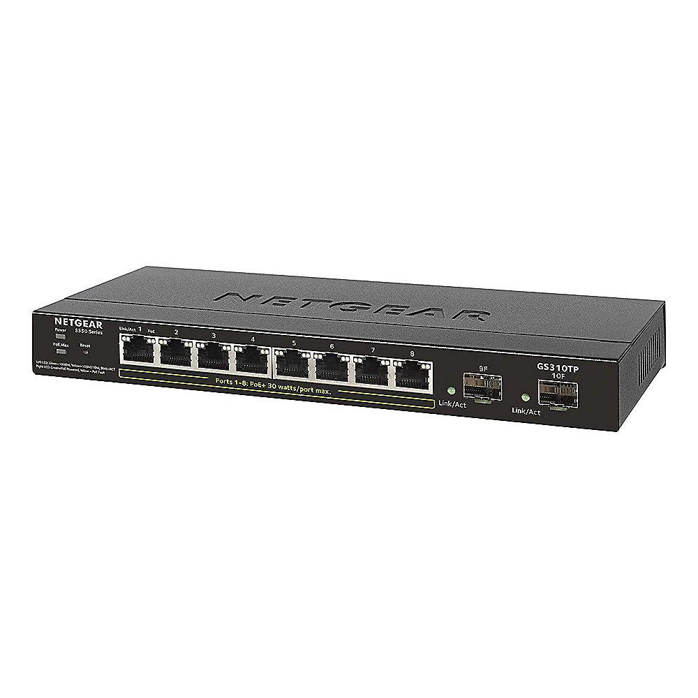 Netgear GS310TP 8 Port Gigabit Ethernet Smart Managed Pro Switch (8x PoE )