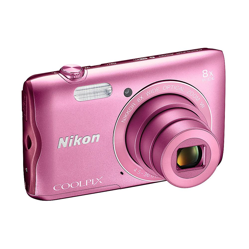 Nikon COOLPIX A300 Digitalkamera pink, Nikon, COOLPIX, A300, Digitalkamera, pink
