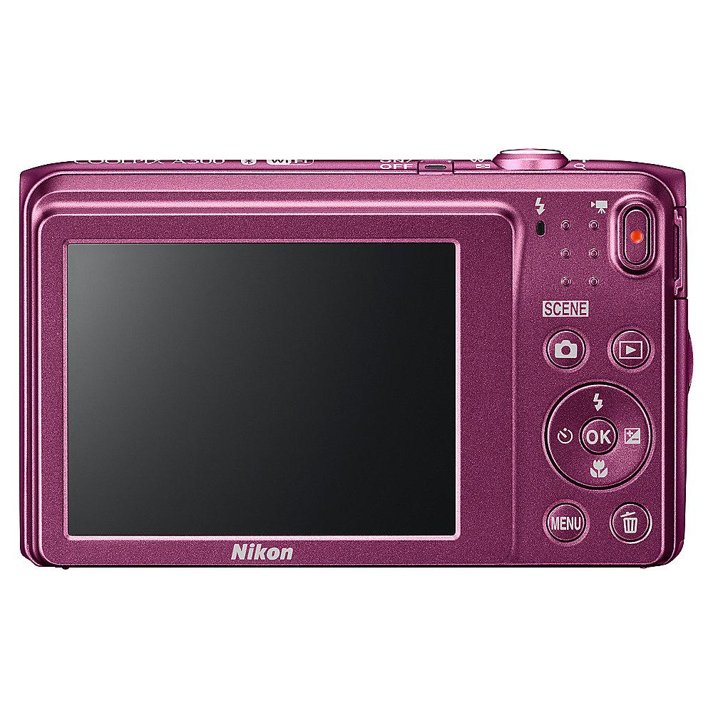 Nikon COOLPIX A300 Digitalkamera pink, Nikon, COOLPIX, A300, Digitalkamera, pink