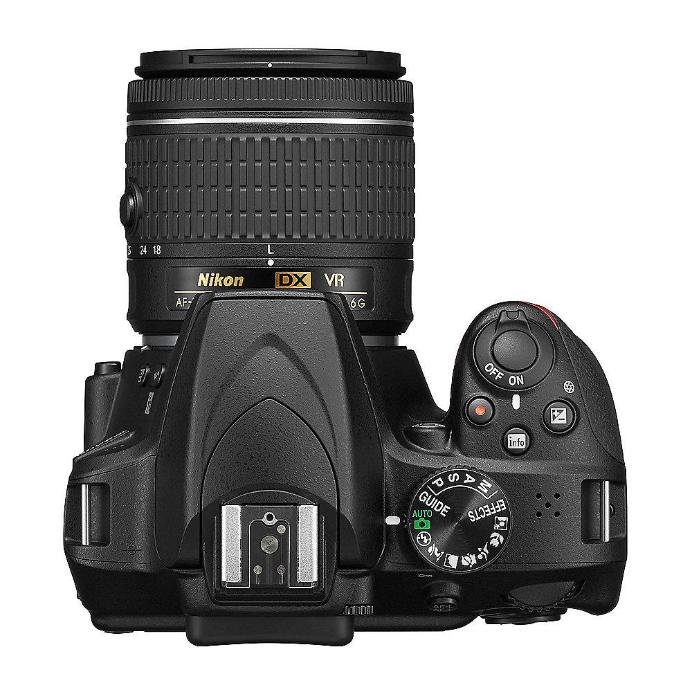 Nikon D3400 Kit AF-P DX 18-55mm G VR Spiegelreflexkamera schwarz