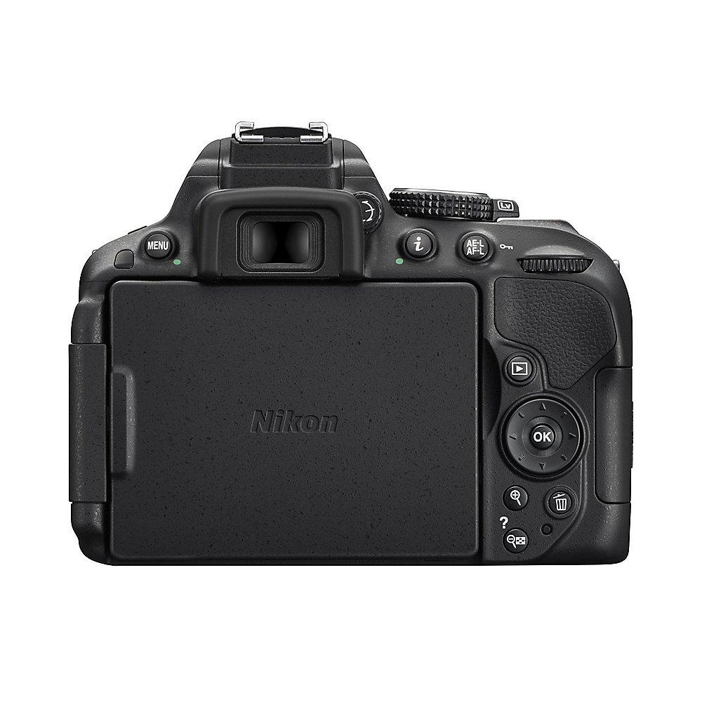 Nikon D5300 Kit AF-P DX 18-55mm VR Spiegelreflexkamera schwarz